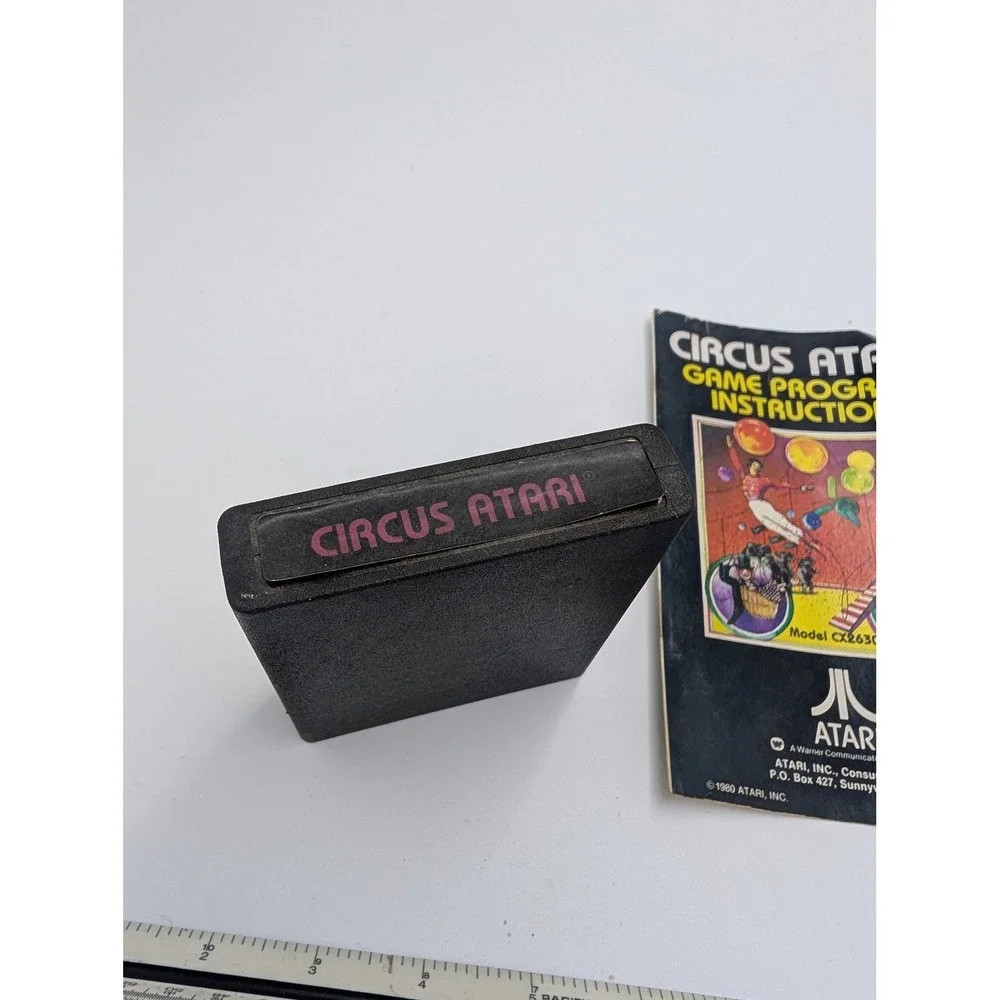 Circus Atari 2600 Game Cartridge CX2630 with Original Instruction Manual 1978